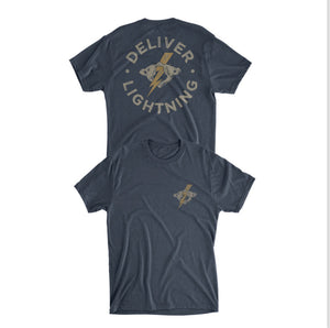 Deliver Lightning T-Shirt in Midnight Navy