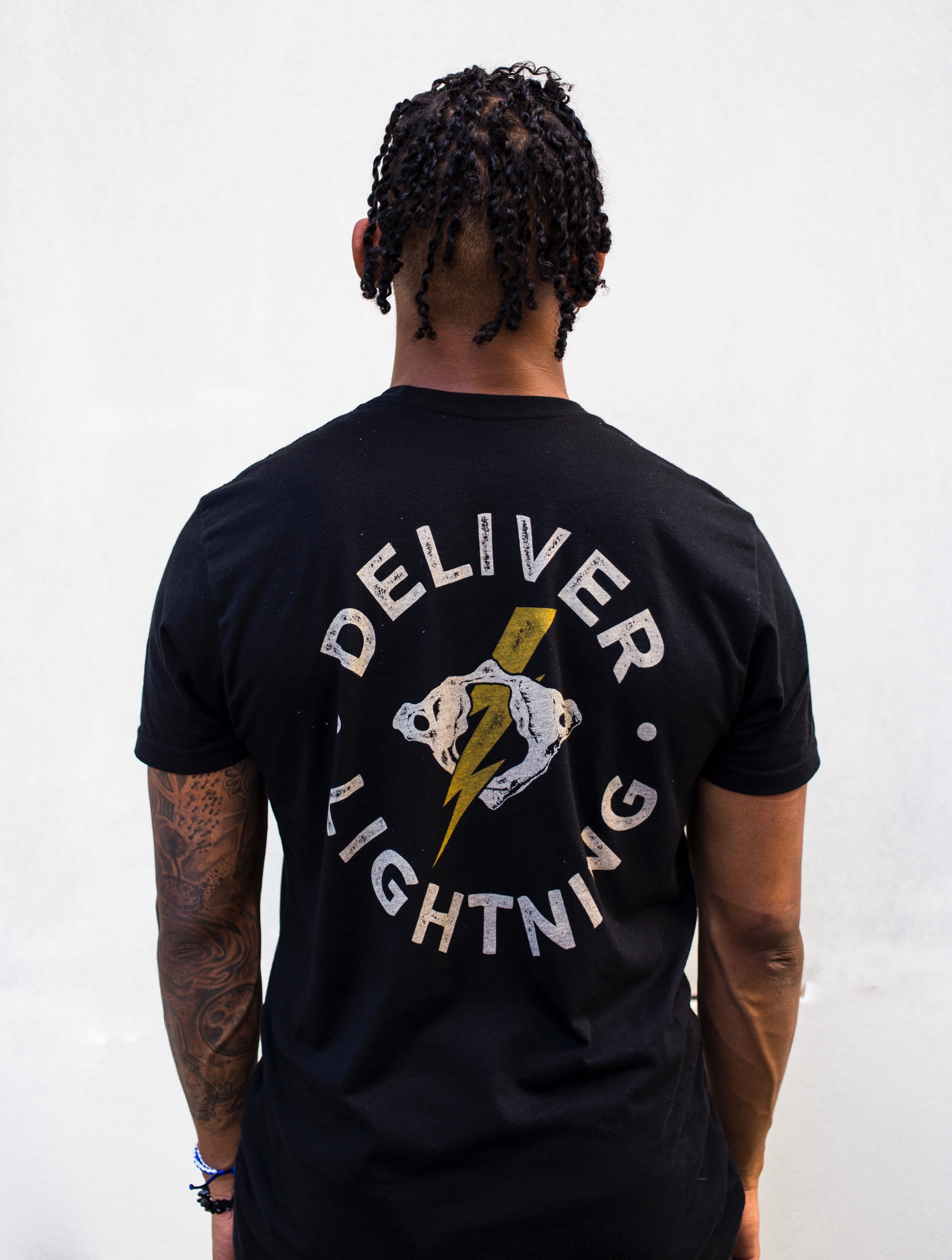 Deliver Lightning T-Shirt in Black