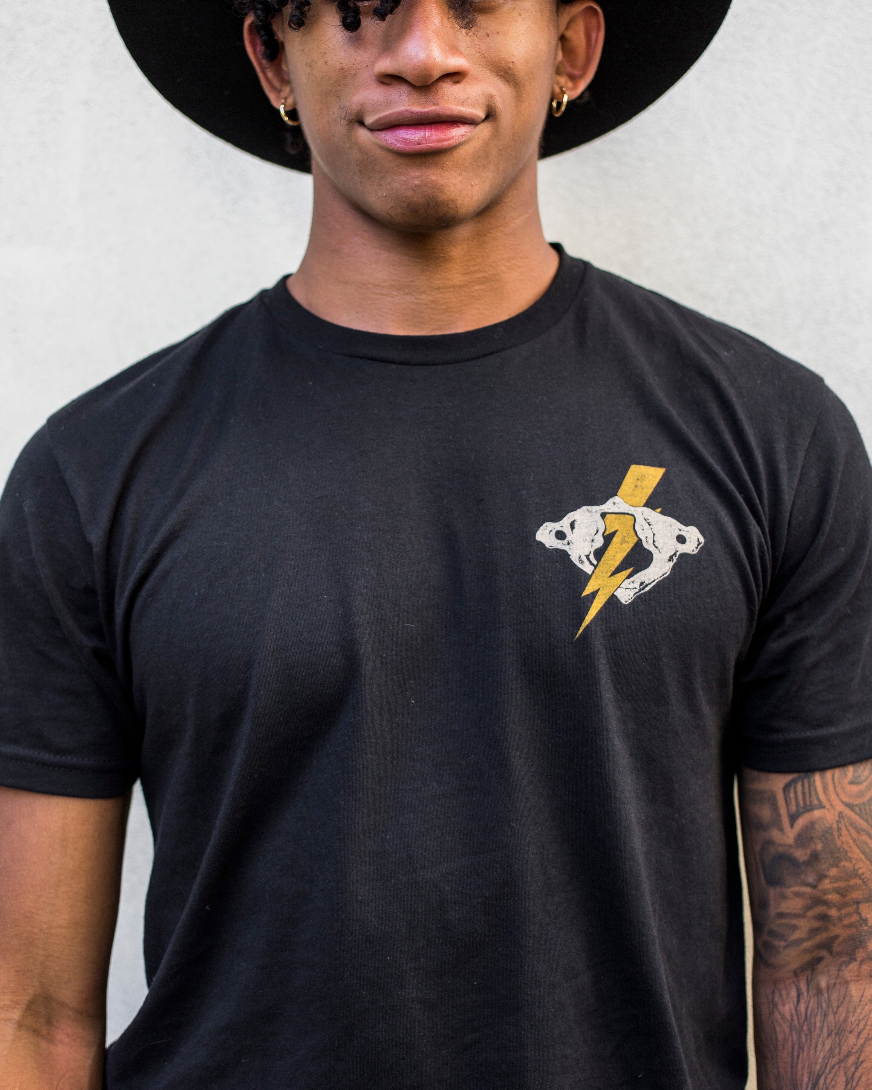 Deliver Lightning T-Shirt in Black